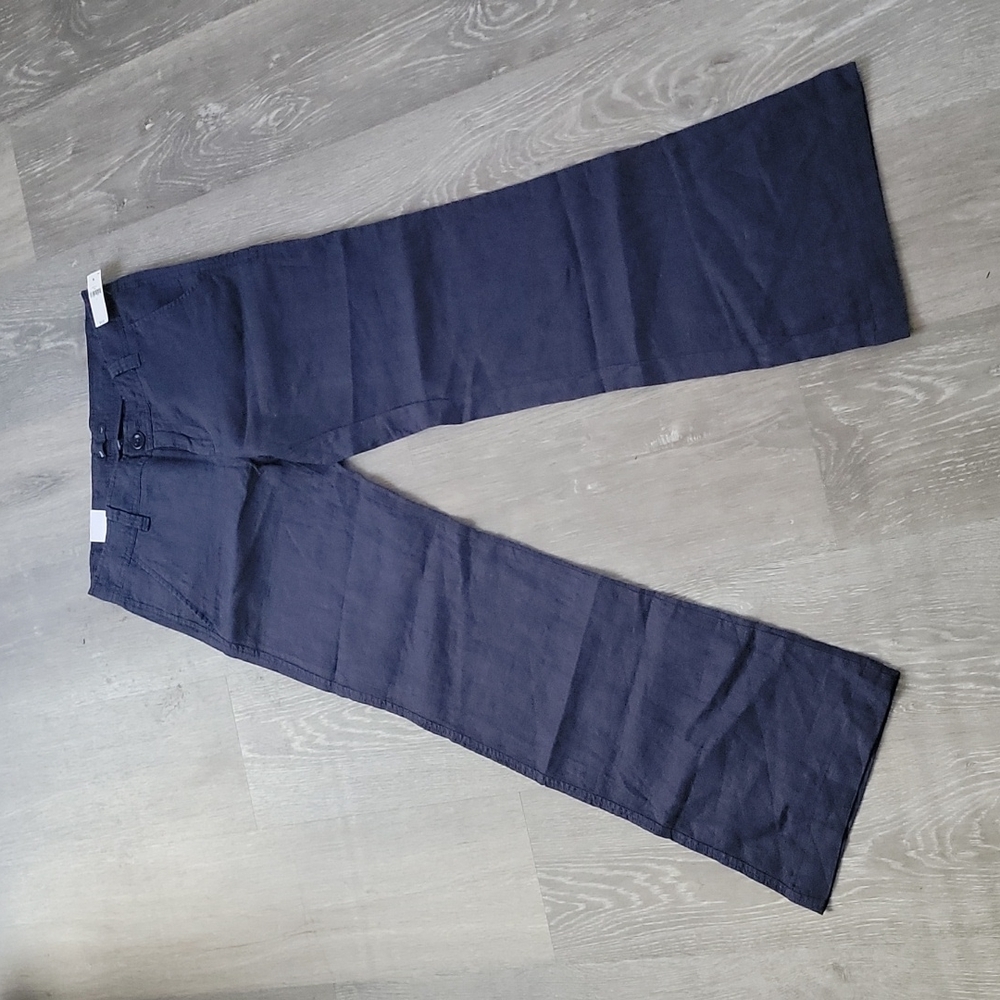 NWT Gap Navy Linen Trousers